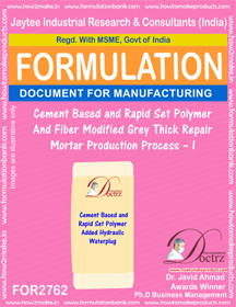 E Books Cement Based & Rapid Set Polymer  And Fiber Modified Grey Thick Repair Mortar-I