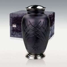 Classic Hand Cut Art Metal Urn