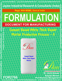 Cement Based White Thick Repair Mortar-II
