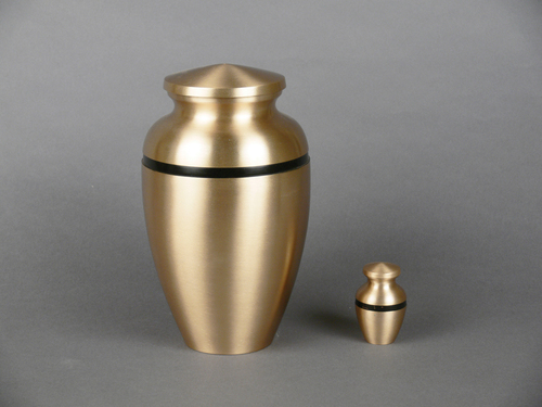 Metal Brass Classic Bronze Cremation Urn