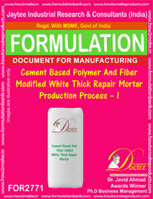 E Books Cement Based Polymer & Fiber Modified White Thick Repair Mortar A I