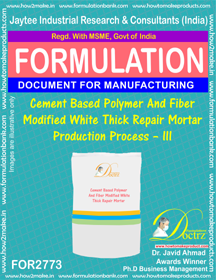 E Books Cement Based Polymer & Fiber Modified White Thick Repair Mortar-Iii