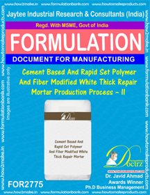 E Books Cement Based & Rapid Set Polymer And Fiber Modified White Thick Repair Mortar-Ii