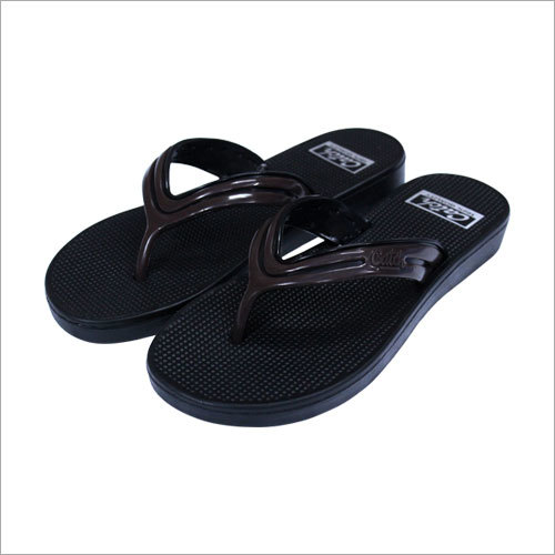 Black Plain Eva Slipper
