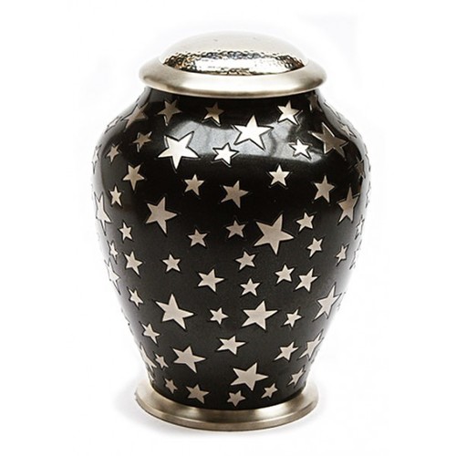 Aria Star Black Cremation Urn