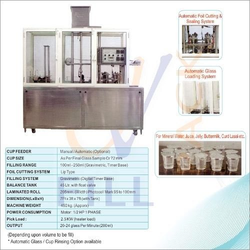 Mineral Water Glass Filling Machine