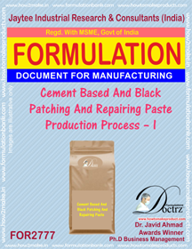 Cement Based And Black Patching And Repairing Paste