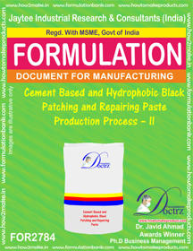 Cement Based Hydrophobic Black Patching and Repairing Paste - Downloadable eBook | Comprehensive Production Process Guide II
