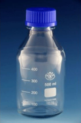 Transparent And Blue Weighing Bottle