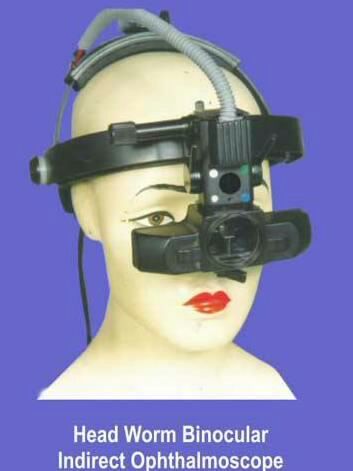 Head worm binocular for indirect opthalmoscope