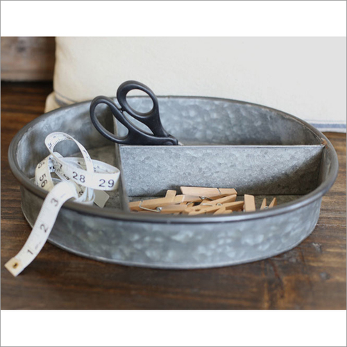Galvanized Caddy with antique finish
