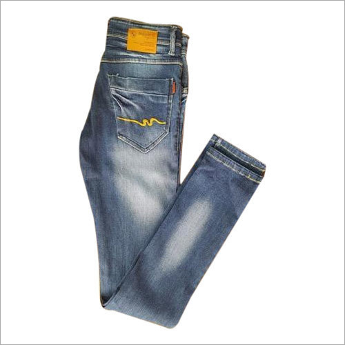 Men Trendy Denim Jeans - Denim, Variable Waist Size, Blue, Steel Button, Zipper | Stylish Look, Comfortable Fit, Durable Material, Versatile Style