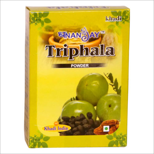 Triphala Powder - Herbal Powder, 100gm Box | Yellow Color, Digestive Health, Weight Reduction, Body Cleansing, Antioxidant Rich, Tissue Nourishment