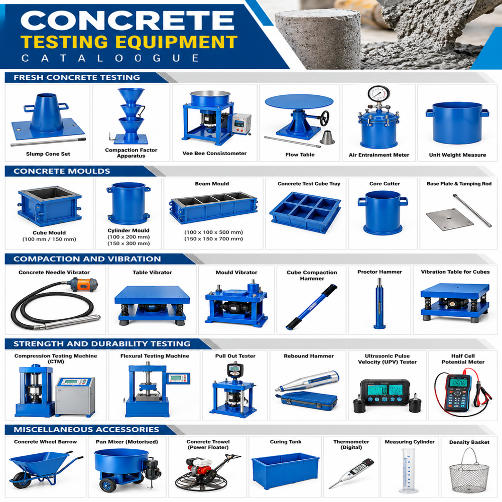 Concrete Testing Qc Lab Equipment - Application: Industrial