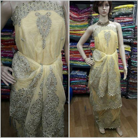Net Embroidered George Fabric Recommended Season: All