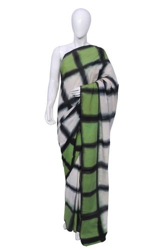 Green Shibori Sarees
