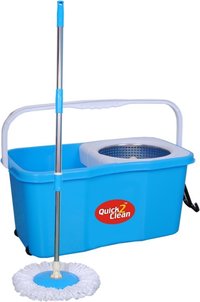 Steel and Plastic Spin Bucket Mop