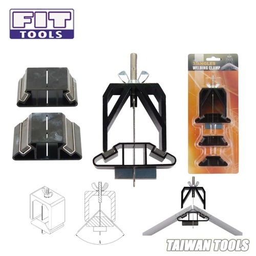 FIT TOOLS 3 Angles 60 90 120 Degree Sheet Metal Welding Clamp