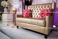 Brown Quilted Wedding Furniture
