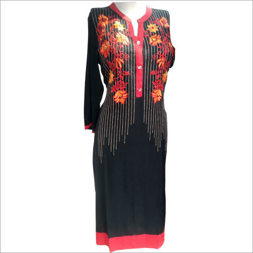Ladies Floral Embroidery Kurti