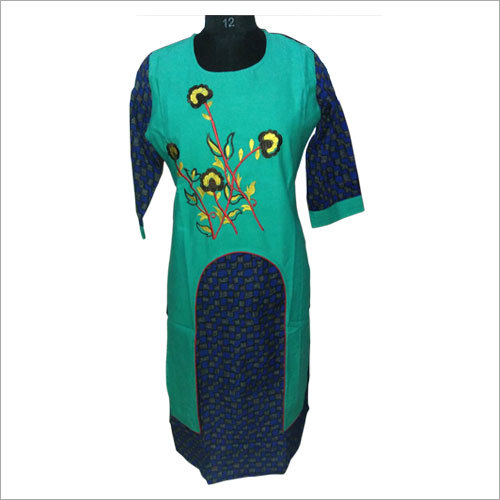 Ladies Party Wear Embroidered Kurti