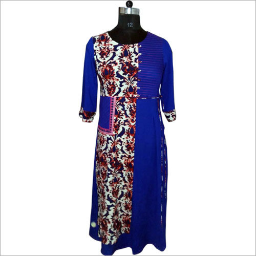 Ladies Printed Party Wear Kurti