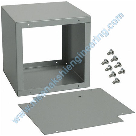 Powder Coating Metal Sheet Box - MS Material, Rectangular Shape, Grey Color | Industrial Use, Durable Design