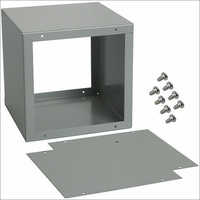 Powder Coating Metal Sheet Box - Ms Material, Rectangular Shape, Grey Color | Industrial Use, Durable Design
