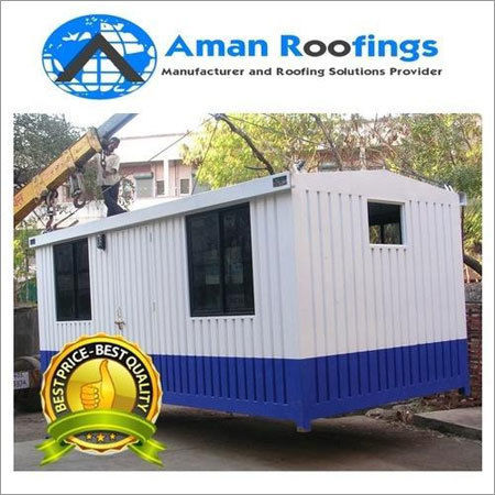 Office Portable Cabin - Color: Blue & White