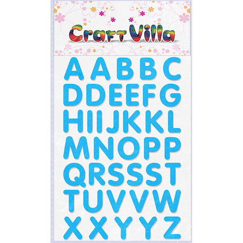 Craft Villa Small Card Big Alphabet Glitter Sticker