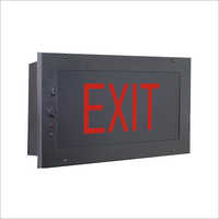 Auditorium Recessed Exit Light