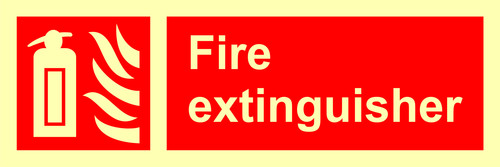 Manual Fire Extinguisher Signs