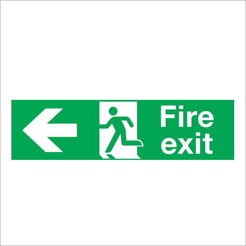 Photoluminescent Fire Exit Signage Body Material: Rigid Sheet