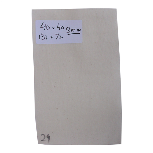 Grey Plain Weave Poplin Fabric