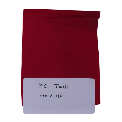 Red Cotton Twill Fabric