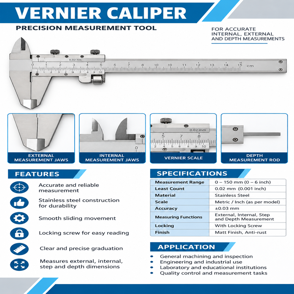 Vernier Caliper 0-150mm