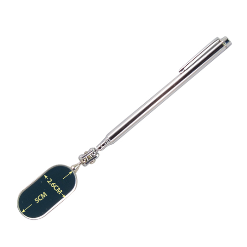 FIT TOOLS Extendable Telescopic Oval Inspection Mirror w/ Pocket Clip