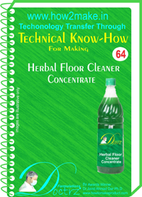 E Books Herbal Floor Cleaner Concentrate Technical Knowhow