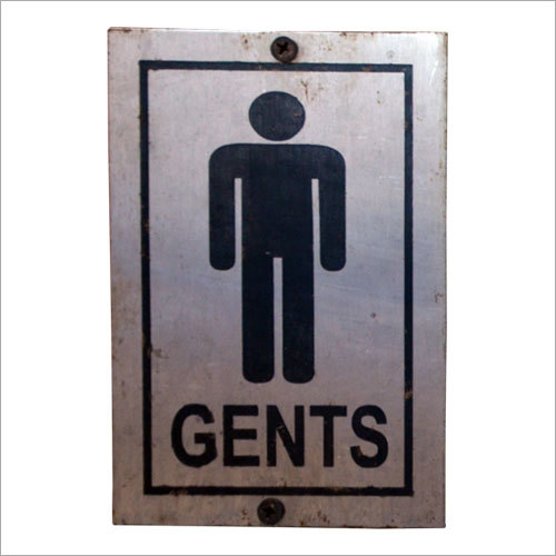 Steel Toilet Sign Plate Steel Toilet Sign Plate