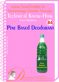 E Books Pine Based Deodorant Technical Knowhow Report
