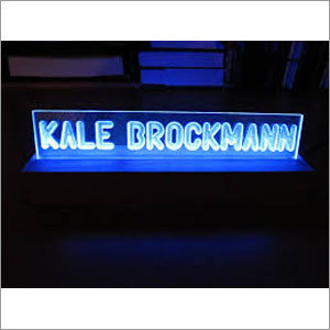 Neon Light Name Plate
