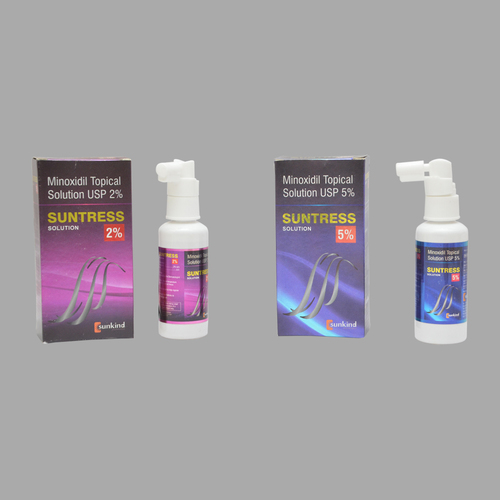 Suntress Solution - Minoxidil 5% Topical Spray 60 mL | Clinically Proven Hair Growth Treatment Reactivates Hair Follicles Easy Application for Thinning Hair Dermatologist Recommended