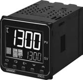 Digital Temperature Controller - 48x96 mm Size, White LCD Display | Easy-To-Use Design, High-Speed Sampling, Push-In Plus Terminal Blocks