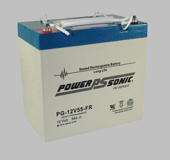 Powersonic 12V, 55AH Sealed Lead Acid Battery