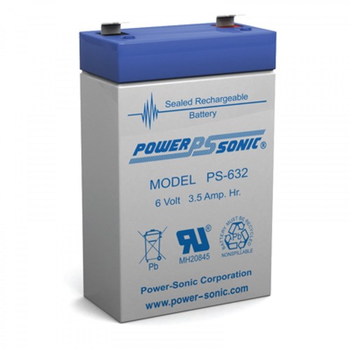 Powersonic 6V, 3.2AH Sealed Lead Acid Battery