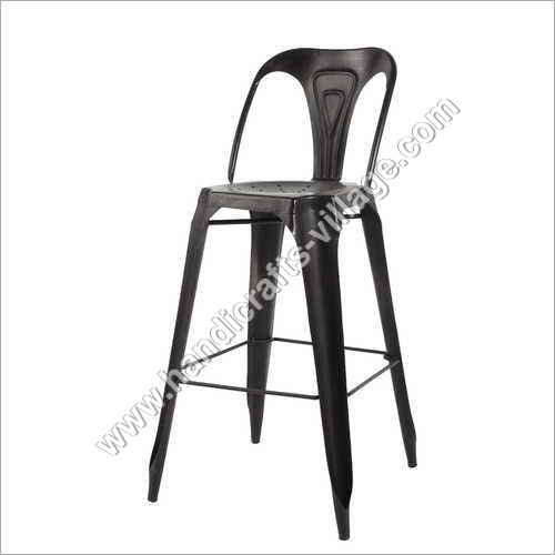 Black Metal Bar Chair