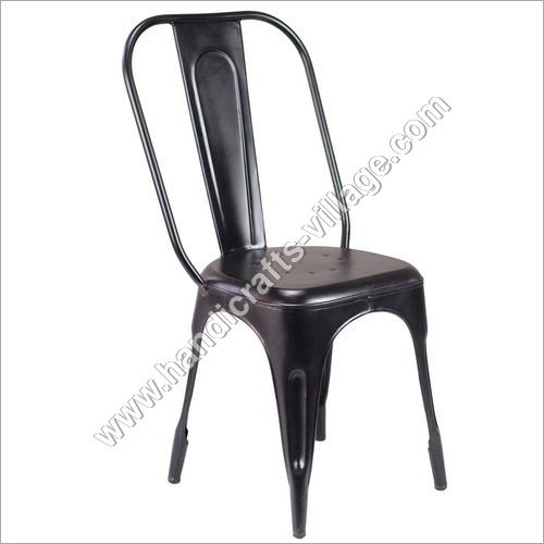 Painted Black Color Metal Chair