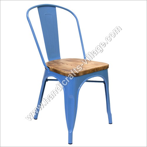 Light Blue Color Metal Chair