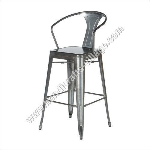 Polished Metal Low Back Tolix Chair