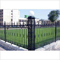 Wrought Iron Fences - Robust Wrought Iron, Customizable Height & Width, Black Powder Coated Finish - Ornamental Design For Security & Aesthetic Appeal
